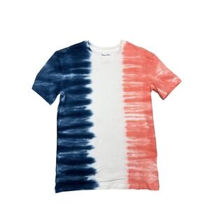 NWT Tommy Bahama Kids Tie Dye T Shirt Short Sleeve White Blue Coral Youth 11 12